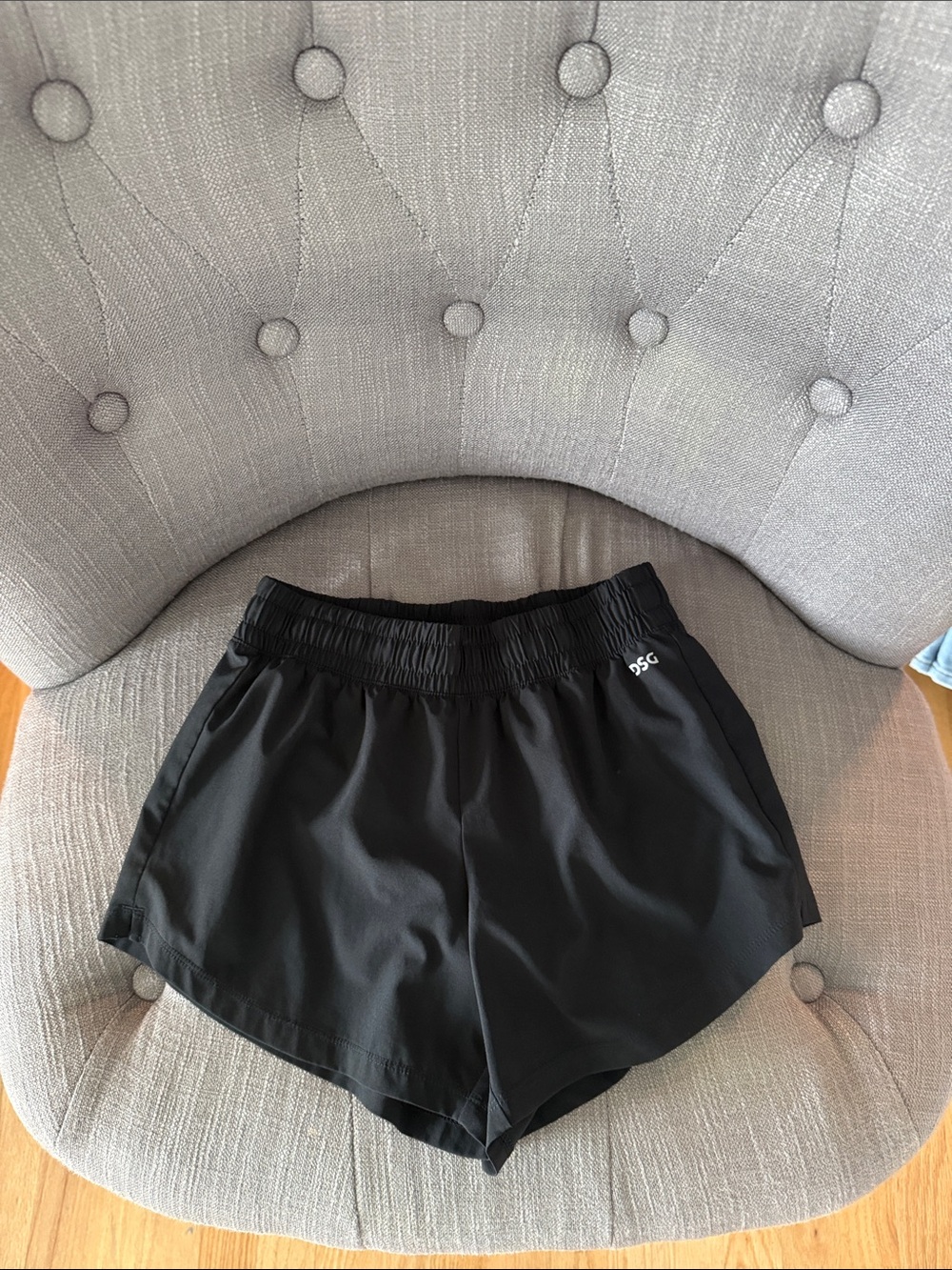 DSG Black Girls Athletic Shorts with Elastic Waist